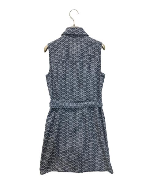 MICHAEL KORS（マイケル・コース）MICHAEL KORS (マイケルコース) MK総柄ハイウエストデニムワンピース　JS381SPA0Z インディゴ サイズ:O/25 未使用品の古着・服飾アイテム