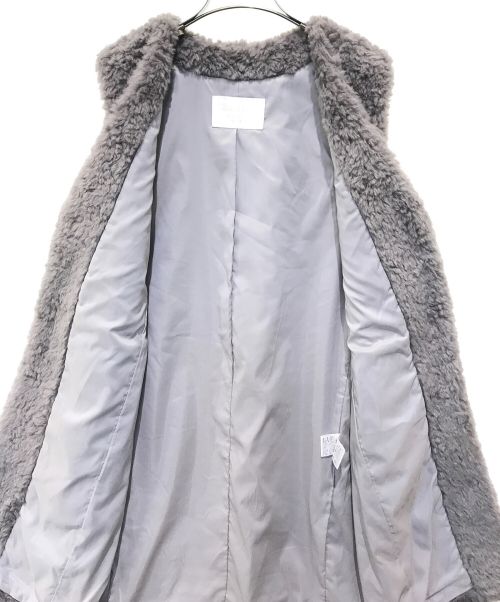 BALLSEY（ボールジィ）BALLSEY (ボールジィ) ランダムファー Vネックロングジレ　11-07-44-07002 グレー サイズ:36の古着・服飾アイテム