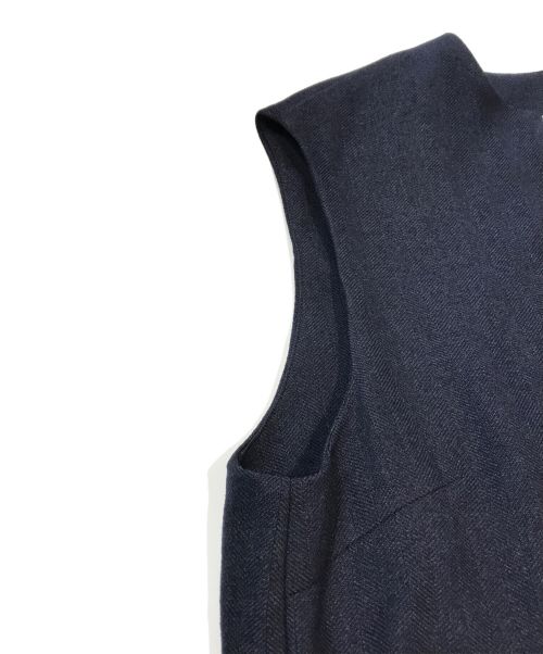 La TOTALITE（ラ ト―タリテ）La TOTALITE (ラ ト―タリテ) キーネックワンピース　24040140904030 ネイビー サイズ:36の古着・服飾アイテム