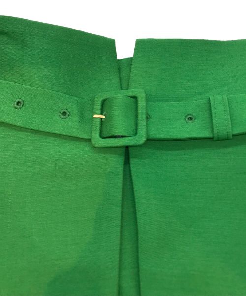 Loulou Willoughby（ルルウィルビー）Loulou Willoughby (ルルウィルビー) ペプラム付きタイトスカート　212220-11-040-71-020 グリーン サイズ:2の古着・服飾アイテム