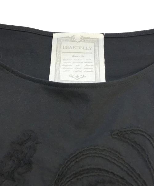 BEARDSLEY（ビアズリー）BEARDSLEY (ビアズリー) シルク刺繍カットソー　BA16Q0060140100 ブラック サイズ:Fの古着・服飾アイテム