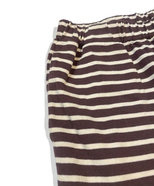 journal standard luxe（ジャーナルスタンダード ラックス）JOURNAL STANDARD LUXE (ジャーナルスタンダード ラックス) ボーダードライボーダータイトスカート　22070440002010 ブラウン サイズ:表記無しの古着・服飾アイテム