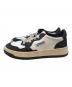 AUTRY (オートリ―) MEDALIST LOW LEATHER/LEATHER BICOLOR UP ホワイト×ブラック サイズ:42：5000円