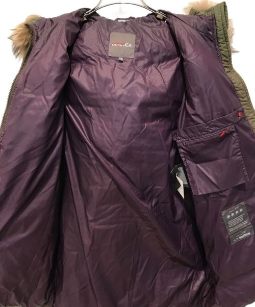 DUVETICA（デュベティカ）DUVETICA (デュベティカ) KAPPAラクーンファーダウンコート　D.037.00.MFG-1001R カーキ サイズ:38の古着・服飾アイテム