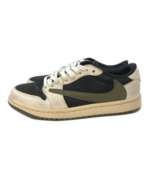 NIKE（ナイキ）NIKE (ナイキ) TRAVIS SCOTT (トラヴィス スコット) ローカットスニーカー オリーブ サイズ:23.5の古着・服飾アイテム