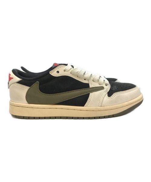 NIKE（ナイキ）NIKE (ナイキ) TRAVIS SCOTT (トラヴィス スコット) ローカットスニーカー オリーブ サイズ:23.5の古着・服飾アイテム