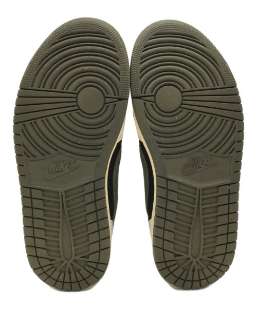 NIKE（ナイキ）NIKE (ナイキ) TRAVIS SCOTT (トラヴィス スコット) ローカットスニーカー オリーブ サイズ:23.5の古着・服飾アイテム