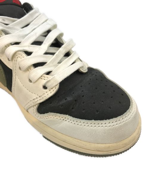 NIKE（ナイキ）NIKE (ナイキ) TRAVIS SCOTT (トラヴィス スコット) ローカットスニーカー オリーブ サイズ:23.5の古着・服飾アイテム