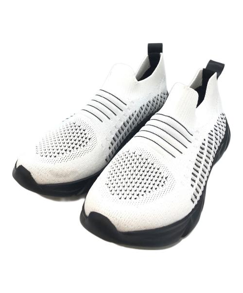 TRUNK HIROKO KOSHINO（トランク ヒロコ コシノ）TRUNK HIROKO KOSHINO (トランク ヒロコ コシノ) メッシュスニーカー ブラック×ホワイト サイズ:表記無しの古着・服飾アイテム