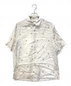 STEVEN ALANスティーブンアラン）の古着「SA JAZZ PRT SDL BOX　8116-218-0345」｜アイボリー