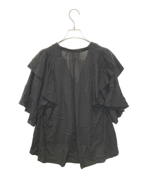 JOURNAL STANDARD（ジャーナルスタンダード）JOURNAL STANDARD (ジャーナルスタンダード) ソフトクロスフリルスリーブブラウス　24051400702120 ブラック サイズ:表記無しの古着・服飾アイテム