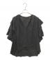 JOURNAL STANDARD（ジャーナルスタンダード）の古着「ソフトクロスフリルスリーブブラウス　24051400702120」｜ブラック
