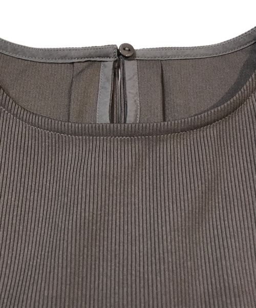 COHINA（コヒナ）COHINA (コヒナ) タックフレアドッキングワンピース　CFE0031 グレー サイズ:shortの古着・服飾アイテム