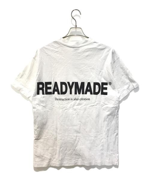 READYMADE（レディメイド）READYMADE (レディメイド) SS T-SHIRT SMILE　RE-CO-WH-00-00-244 ホワイト サイズ:Lの古着・服飾アイテム