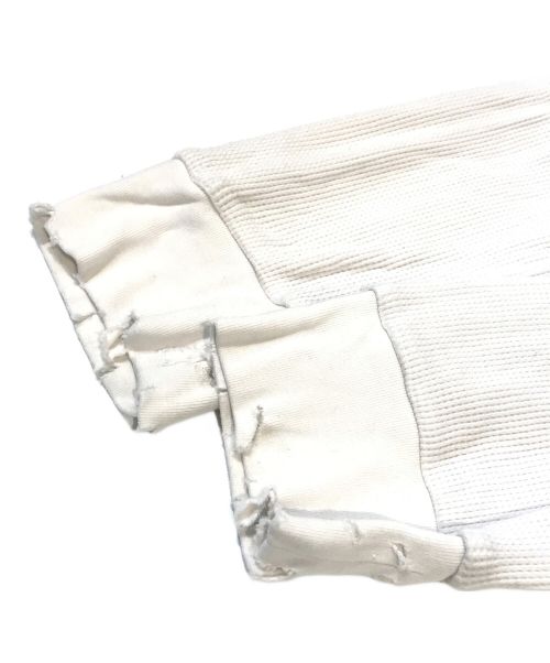 KANEMASA PHIL.（カネマサフィル）KANEMASA PHIL. (カネマサフィル) 18G HEAVY WAIGHT WAFFLE TEE　KM24S-019 ホワイト サイズ:Lの古着・服飾アイテム