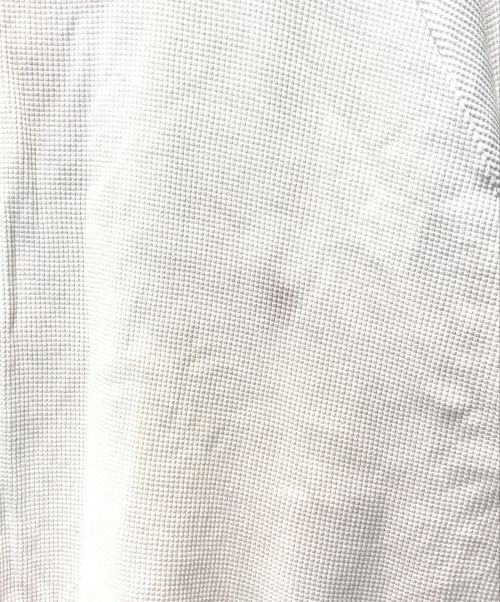 KANEMASA PHIL.（カネマサフィル）KANEMASA PHIL. (カネマサフィル) 18G HEAVY WAIGHT WAFFLE TEE　KM24S-019 ホワイト サイズ:Lの古着・服飾アイテム