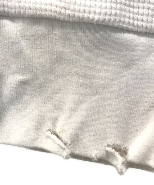 KANEMASA PHIL.（カネマサフィル）KANEMASA PHIL. (カネマサフィル) 18G HEAVY WAIGHT WAFFLE TEE　KM24S-019 ホワイト サイズ:Lの古着・服飾アイテム