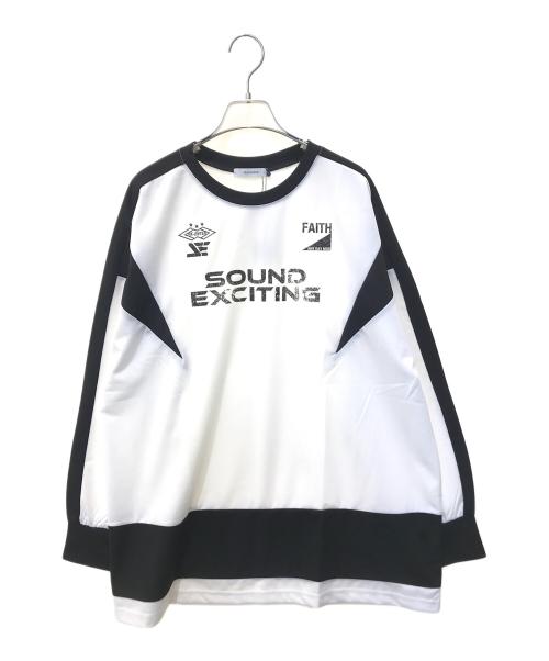 JEANASIS（ジーナシス）JEANASIS (ジーナシス) ゲームロングスリーブTシャツ　JS064505CF ブラック×ホワイト サイズ:F 未使用品の古着・服飾アイテム