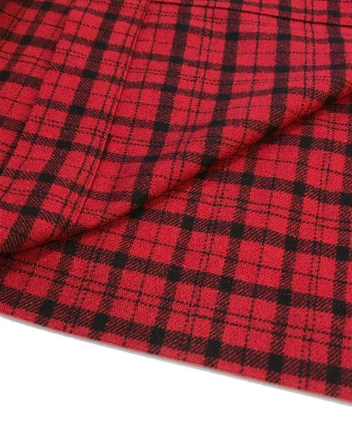 THE NORTH FACE（ザ ノース フェイス）THE NORTH FACE (ザ ノース フェイス) Brushwood Wool Wrap レッド×ブラック サイズ:FREE 未使用品の古着・服飾アイテム