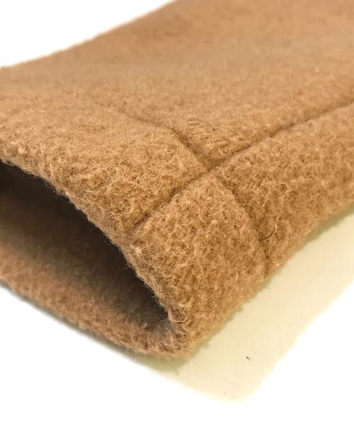 DANTON（ダントン）DANTON (ダントン) WOOL MOSSER ノーカラージャケット　JD8903 WON ブラウン サイズ:36の古着・服飾アイテム