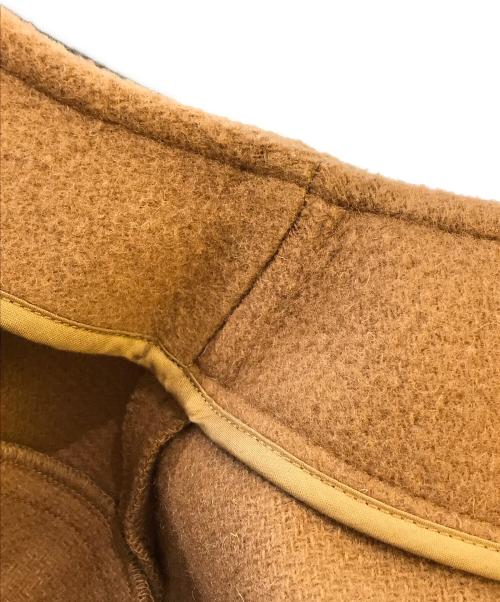 DANTON（ダントン）DANTON (ダントン) WOOL MOSSER ノーカラージャケット　JD8903 WON ブラウン サイズ:36の古着・服飾アイテム