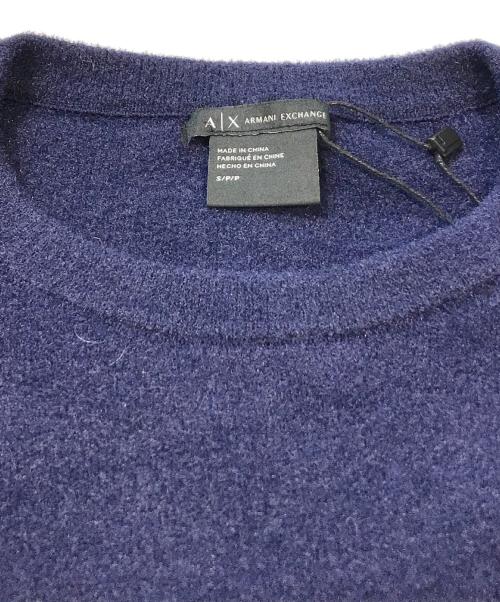 ARMANI EXCHANGE（アルマーニ エクスチェンジ）ARMANI EXCHANGE (アルマーニ エクスチェンジ) ボリュームスリーブニットワンピース	6ZYA1G ネイビー サイズ:S 未使用品の古着・服飾アイテム