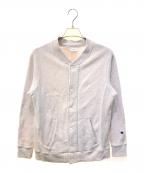 Championチャンピオン）の古着「スナップブルゾン　REVERSE WEAVE　C8-N035」｜グレー