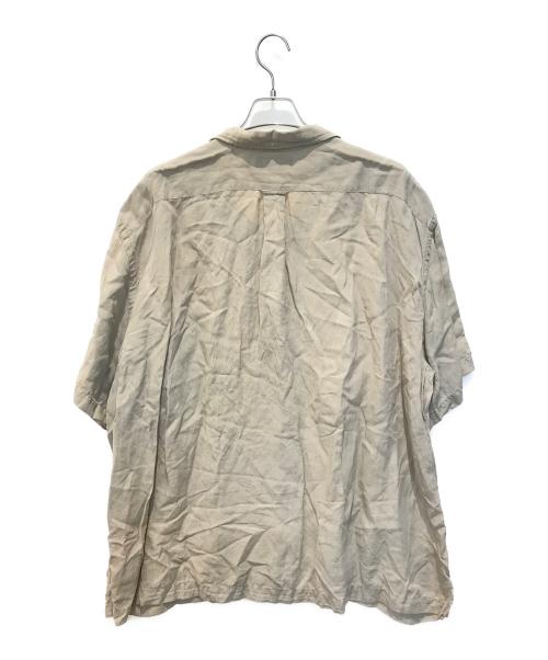 POLO RALPH LAUREN（ポロ・ラルフローレン）POLO RALPH LAUREN (ポロ・ラルフローレン) 裾ポニーリネンシルクシャツ ベージュ サイズ:3XBの古着・服飾アイテム