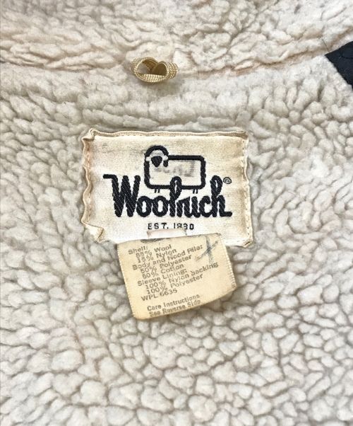 WOOLRICH（ウールリッチ）WOOLRICH (ウールリッチ) メルトンフーデッドボーダージャケット レッド サイズ:Lの古着・服飾アイテム