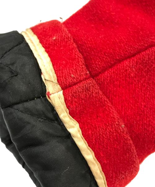 WOOLRICH（ウールリッチ）WOOLRICH (ウールリッチ) メルトンフーデッドボーダージャケット レッド サイズ:Lの古着・服飾アイテム