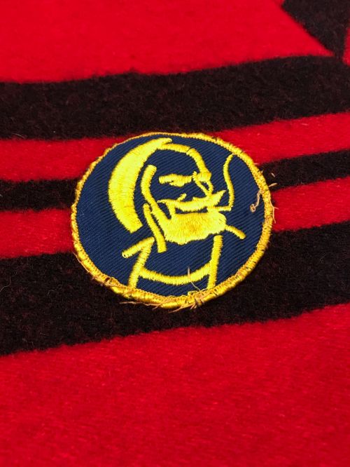 WOOLRICH（ウールリッチ）WOOLRICH (ウールリッチ) メルトンフーデッドボーダージャケット レッド サイズ:Lの古着・服飾アイテム