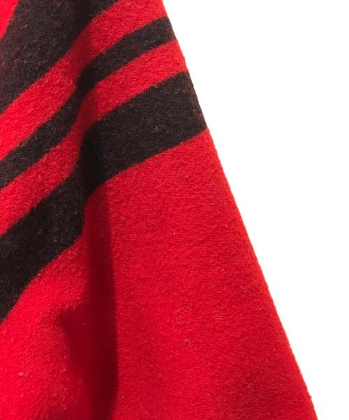WOOLRICH（ウールリッチ）WOOLRICH (ウールリッチ) メルトンフーデッドボーダージャケット レッド サイズ:Lの古着・服飾アイテム