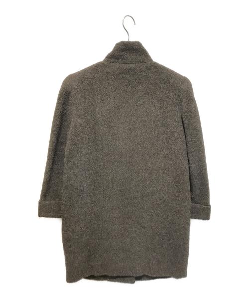 Aquascutum（アクアスキュータム）Aquascutum (アクアスキュータム) ファーコート ブラウン サイズ:10の古着・服飾アイテム