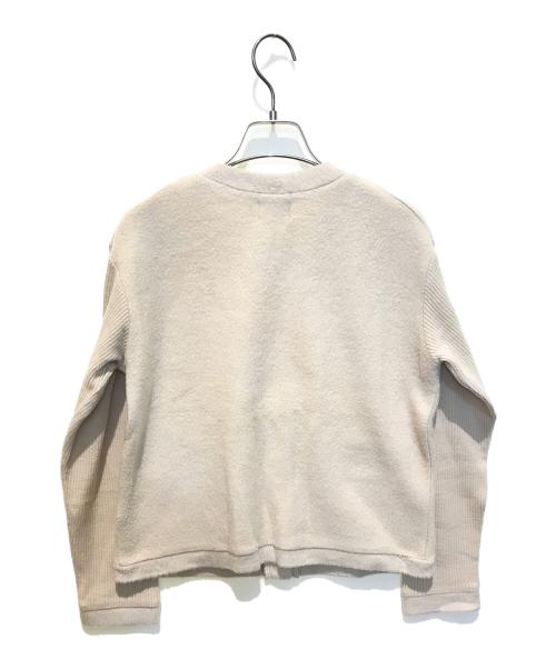 SHIPS（シップス）SHIPS (シップス) シャギースムースジャージーパールモチーフカーディガン ベージュ サイズ:Freeの古着・服飾アイテム