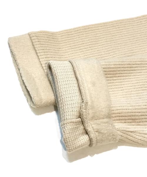 SHIPS（シップス）SHIPS (シップス) シャギースムースジャージーパールモチーフカーディガン ベージュ サイズ:Freeの古着・服飾アイテム