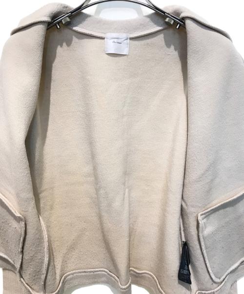 SHIPS（シップス）SHIPS (シップス) シャギースムースジャージーパールモチーフカーディガン ベージュ サイズ:Freeの古着・服飾アイテム