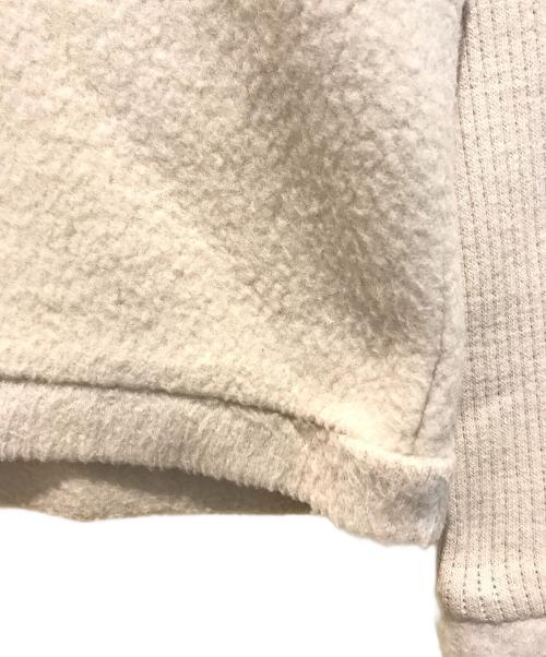 SHIPS（シップス）SHIPS (シップス) シャギースムースジャージーパールモチーフカーディガン ベージュ サイズ:Freeの古着・服飾アイテム