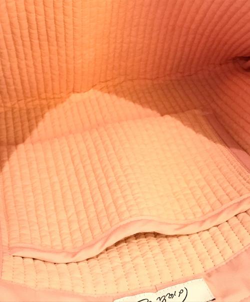 pionunnal（ピオヌンナル）pionunnal (ピオヌンナル) トートバッグ ピンクの古着・服飾アイテム