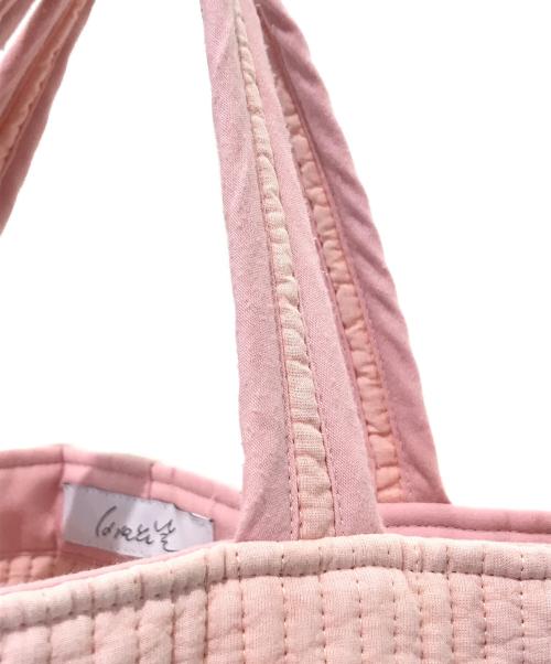 pionunnal（ピオヌンナル）pionunnal (ピオヌンナル) トートバッグ ピンクの古着・服飾アイテム