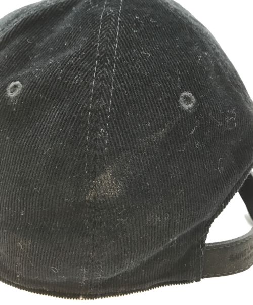 Saint Laurent Paris（サンローランパリ）Saint Laurent Paris (サンローランパリ) Corduroy Cap ブラックの古着・服飾アイテム