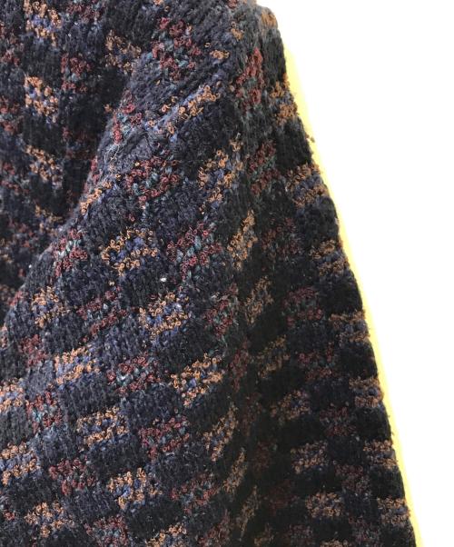 TOWN CRAFT（タウンクラフト）TOWN CRAFT (タウンクラフト) 総柄ニット ブラック サイズ:LARGEの古着・服飾アイテム