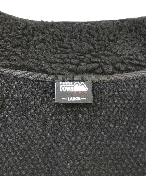 FIRST DOWN（ファーストダウン）FIRST DOWN (ファーストダウン) タンブリングボアブルゾン　F842515 ブラック サイズ:Lの古着・服飾アイテム