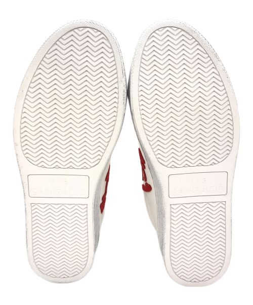 via SANGACIO（ヴィア・サンガチオ）via SANGACIO (ヴィア・サンガチオ) JEAN-MICHEL BASQUIAT (ジャン ミシェル バスキア) スニーカー ホワイト サイズ:26の古着・服飾アイテム