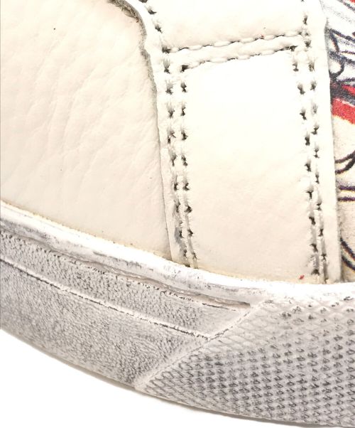 via SANGACIO（ヴィア・サンガチオ）via SANGACIO (ヴィア・サンガチオ) JEAN-MICHEL BASQUIAT (ジャン ミシェル バスキア) スニーカー ホワイト サイズ:26の古着・服飾アイテム