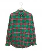 RALPH LAURENラルフローレン）の古着「チェックシャツ　1035924ANJ」｜グリーン×レッド