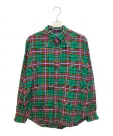 RALPH LAUREN（ラルフローレン）の古着「チェックシャツ　1035924ANJ」｜グリーン×レッド