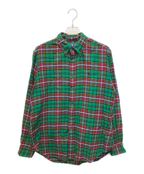 RALPH LAUREN（ラルフローレン）RALPH LAUREN (ラルフローレン) チェックシャツ　1035924ANJ グリーン×レッド サイズ:Lの古着・服飾アイテム
