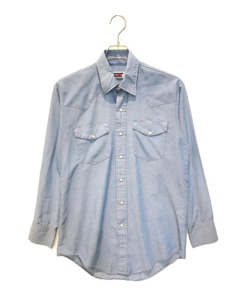 big mac（ビッグマック）BIG MAC (ビッグマック) シャンブレーシャツ ブルー サイズ:表記無しの古着・服飾アイテム