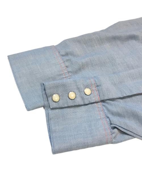 big mac（ビッグマック）BIG MAC (ビッグマック) シャンブレーシャツ ブルー サイズ:表記無しの古着・服飾アイテム