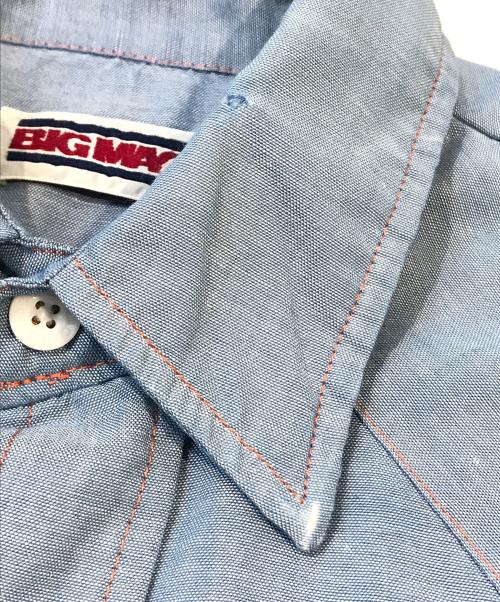 big mac（ビッグマック）BIG MAC (ビッグマック) シャンブレーシャツ ブルー サイズ:表記無しの古着・服飾アイテム